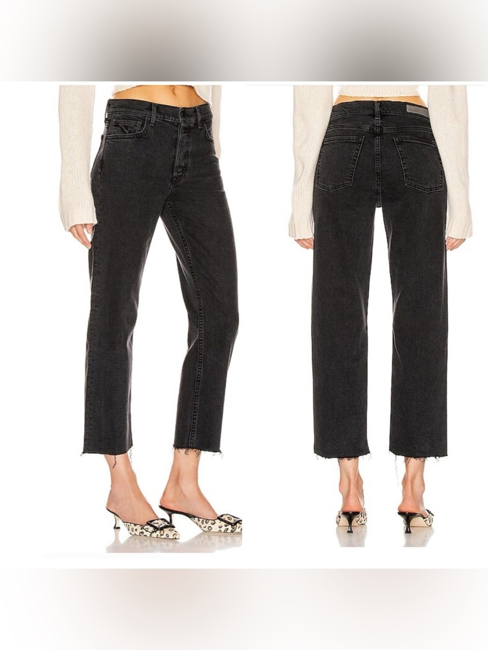 GRLFRND Helena, Color: all I need, Cut off Black Jeans Raw Hem Size 26, RTP $288